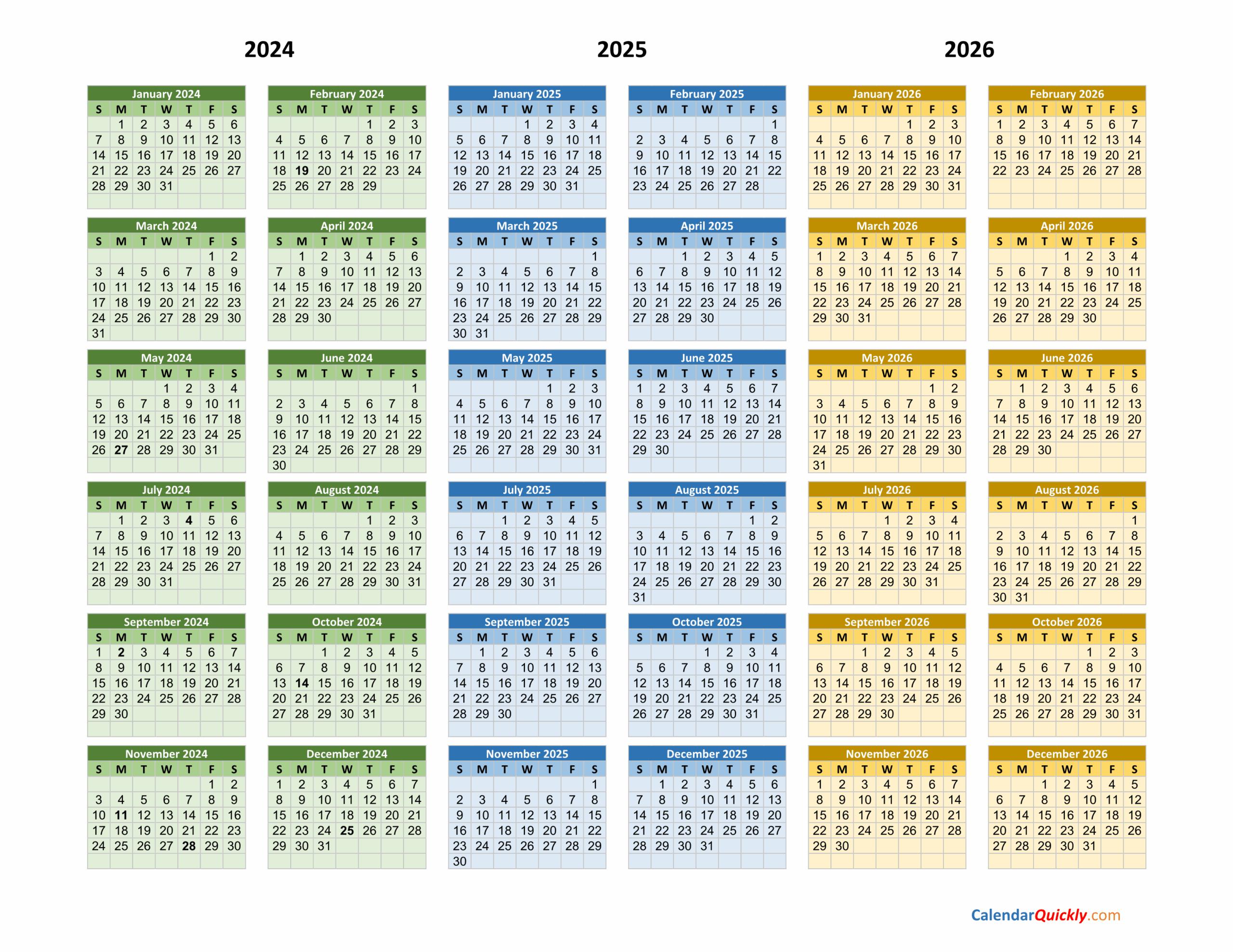 August 2025-2026 Calendar