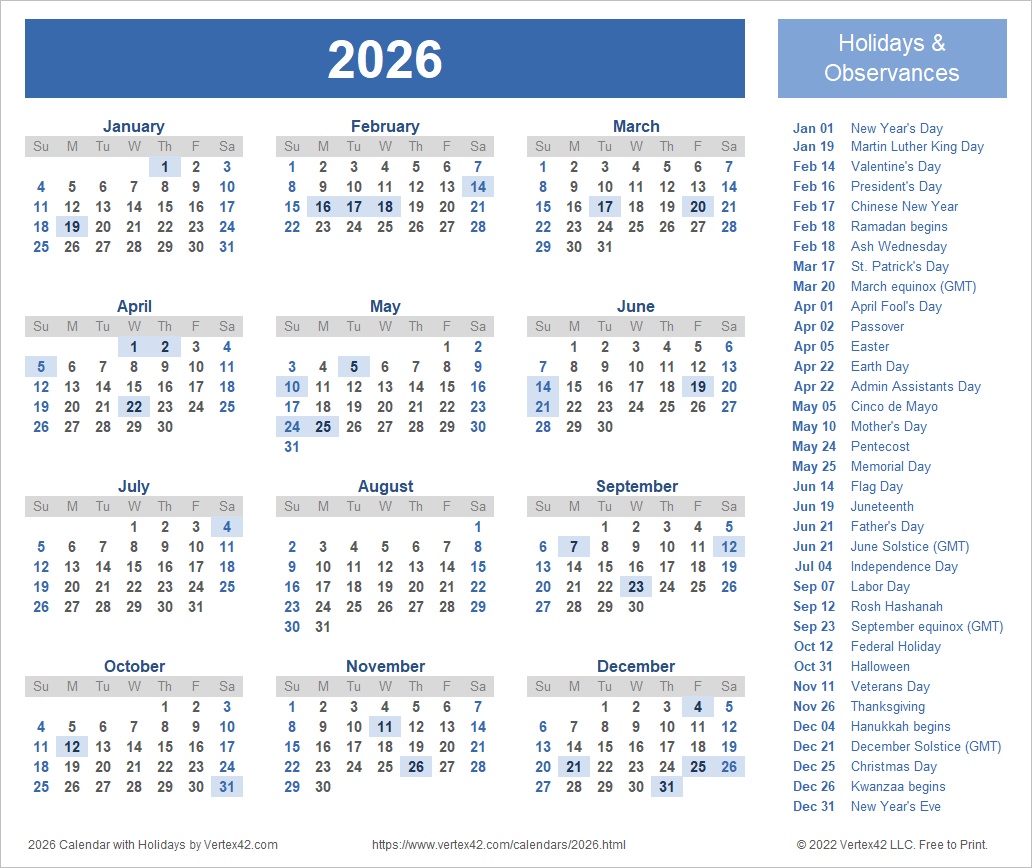 May 8th 2026 Calendar