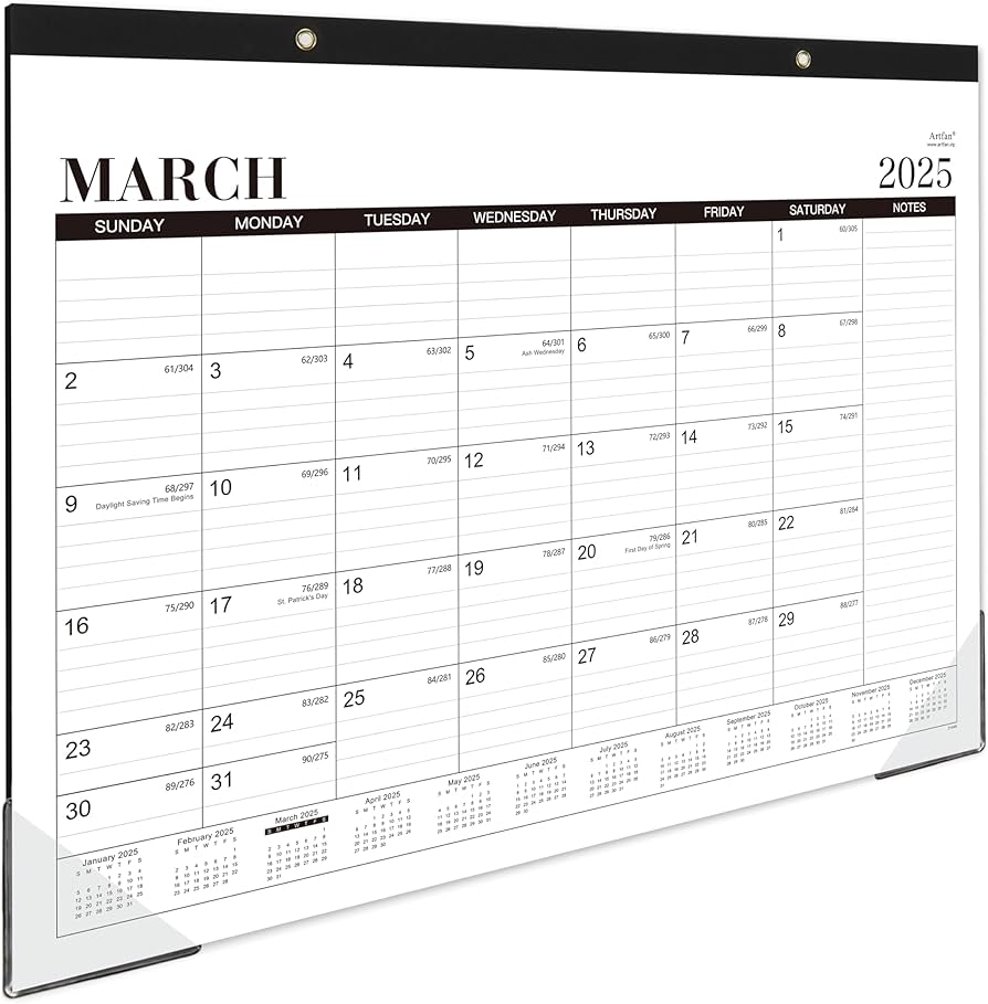 Amazon 2025 2026 Desk Calendar Mar 2025 Aug 2026 18 Months Large Monthly Desk Calendar 2025 2026 22