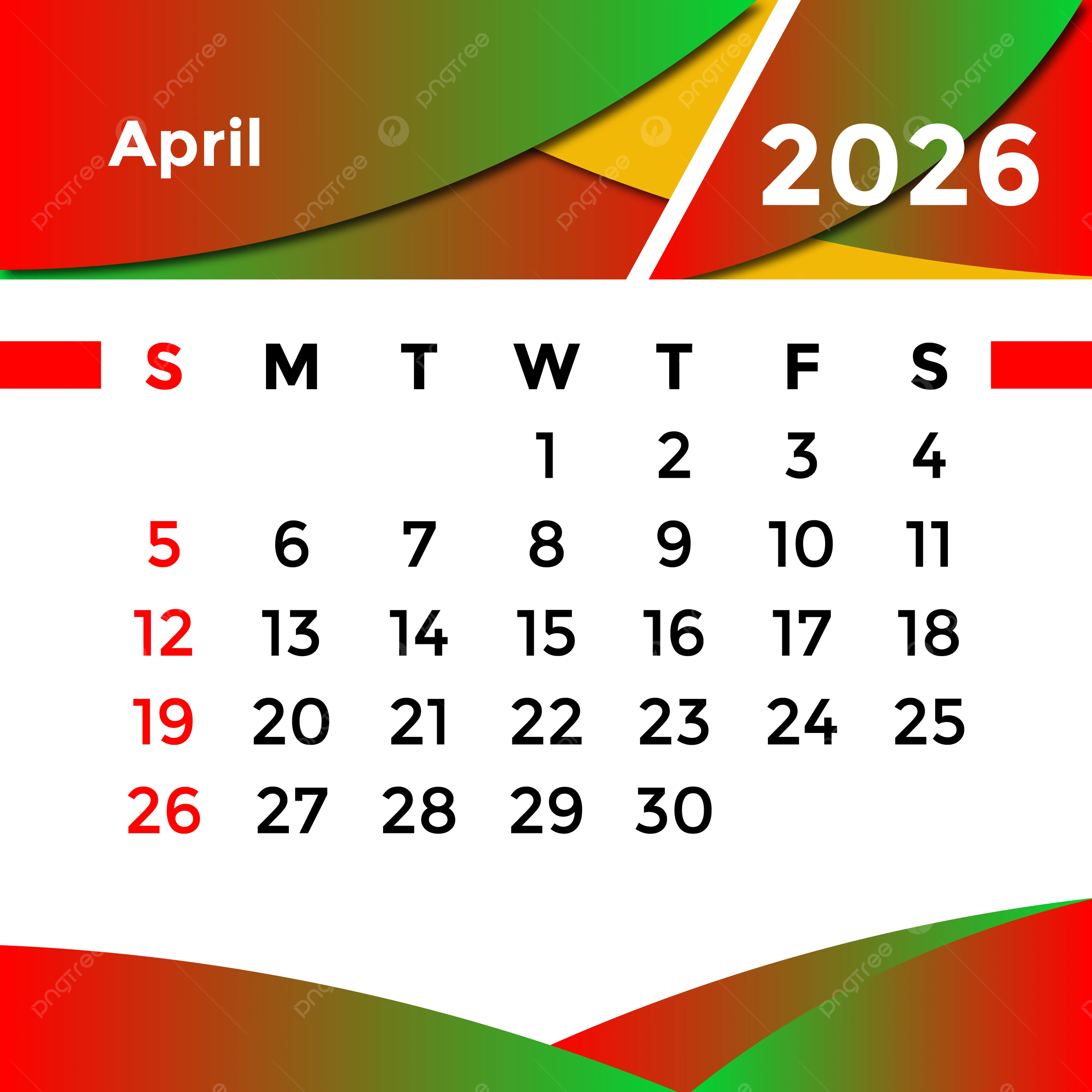 April 24 2026 Calendar