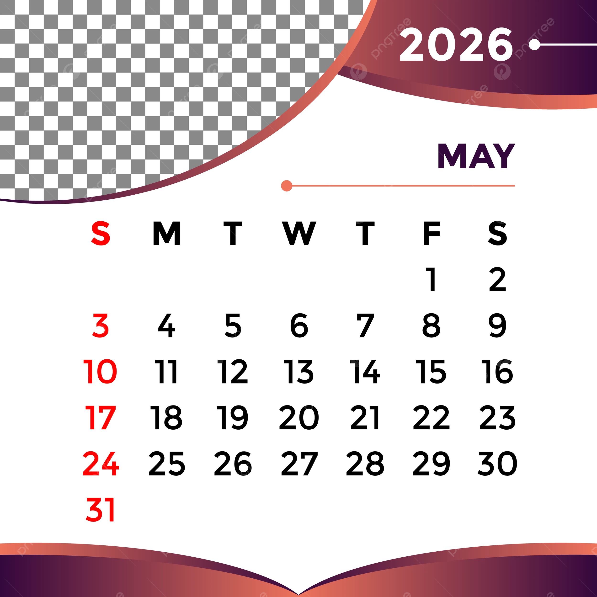 May Month 2026 Calendar