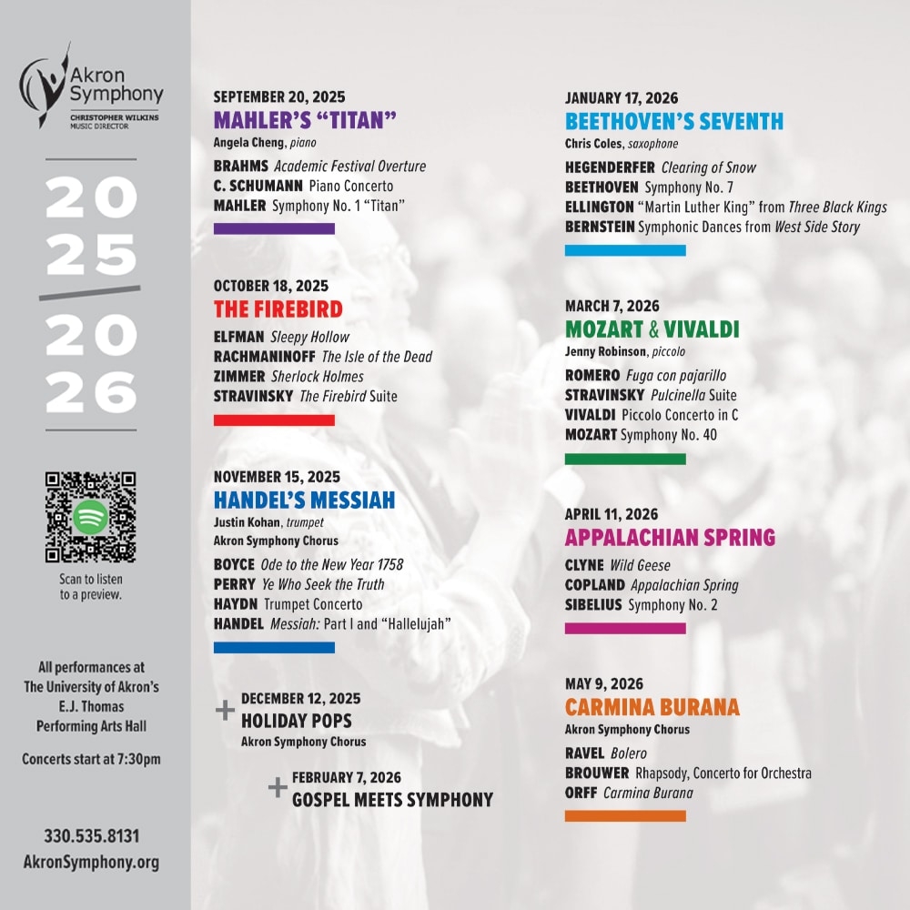 Classic Series Subscription 25 26 Akron Symphony Orchestra