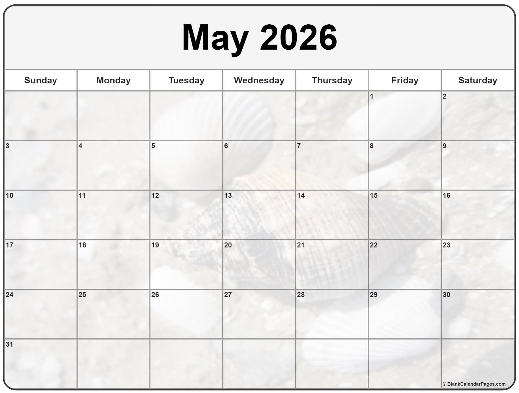 May 2026 Calendar Background