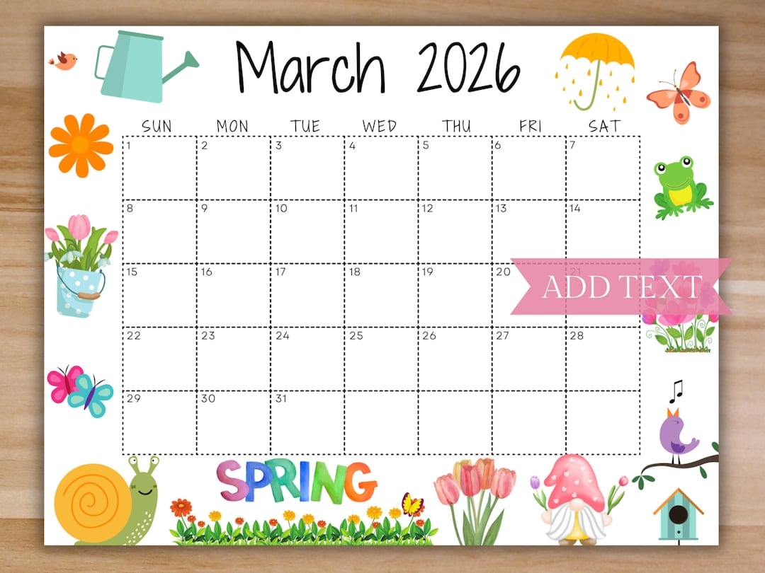 Blank March 2026 Calendar Printable Pdf Blank March 2026 Calendar Printable Pdf