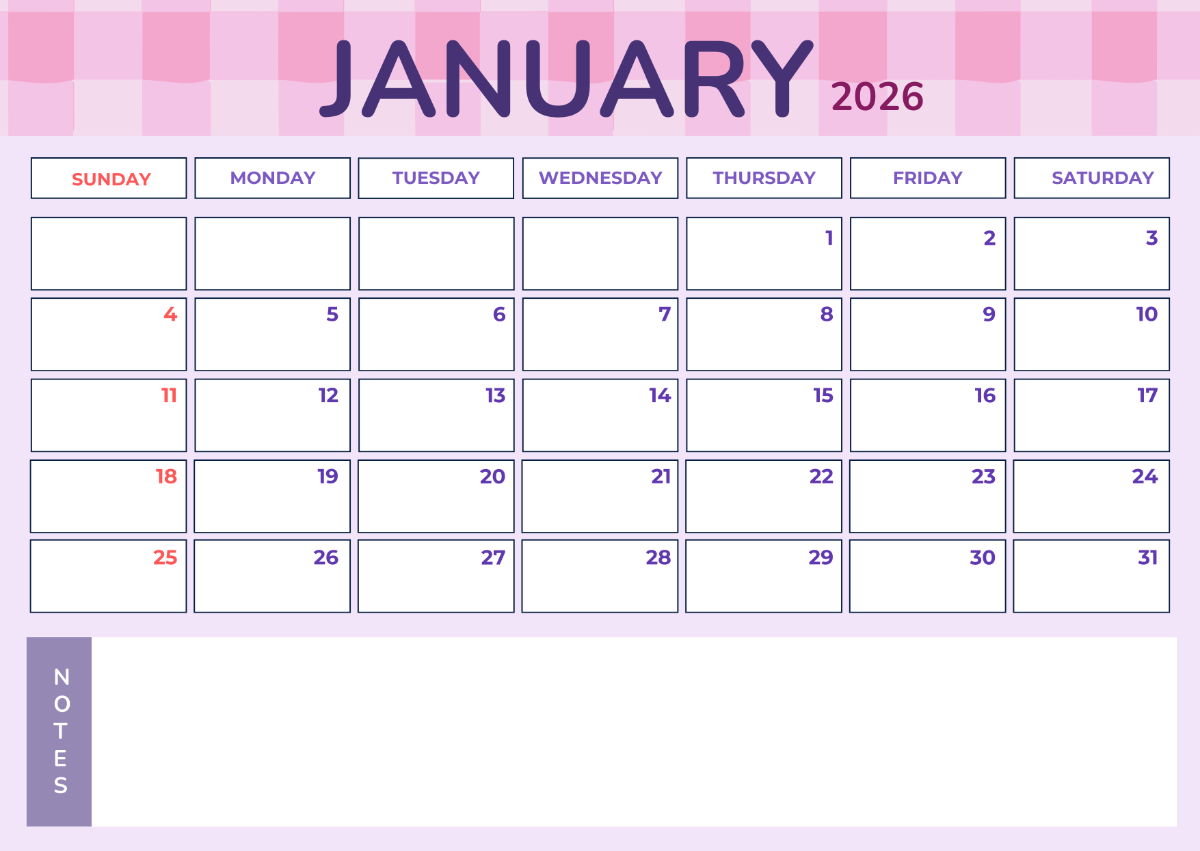 Free Pink 2025 Calendar Template To Edit Online