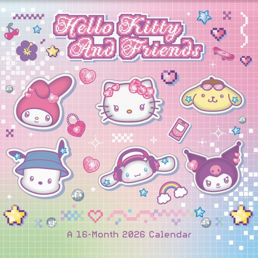 Hello Kitty 2026 Mini Wall Calendar Calendars