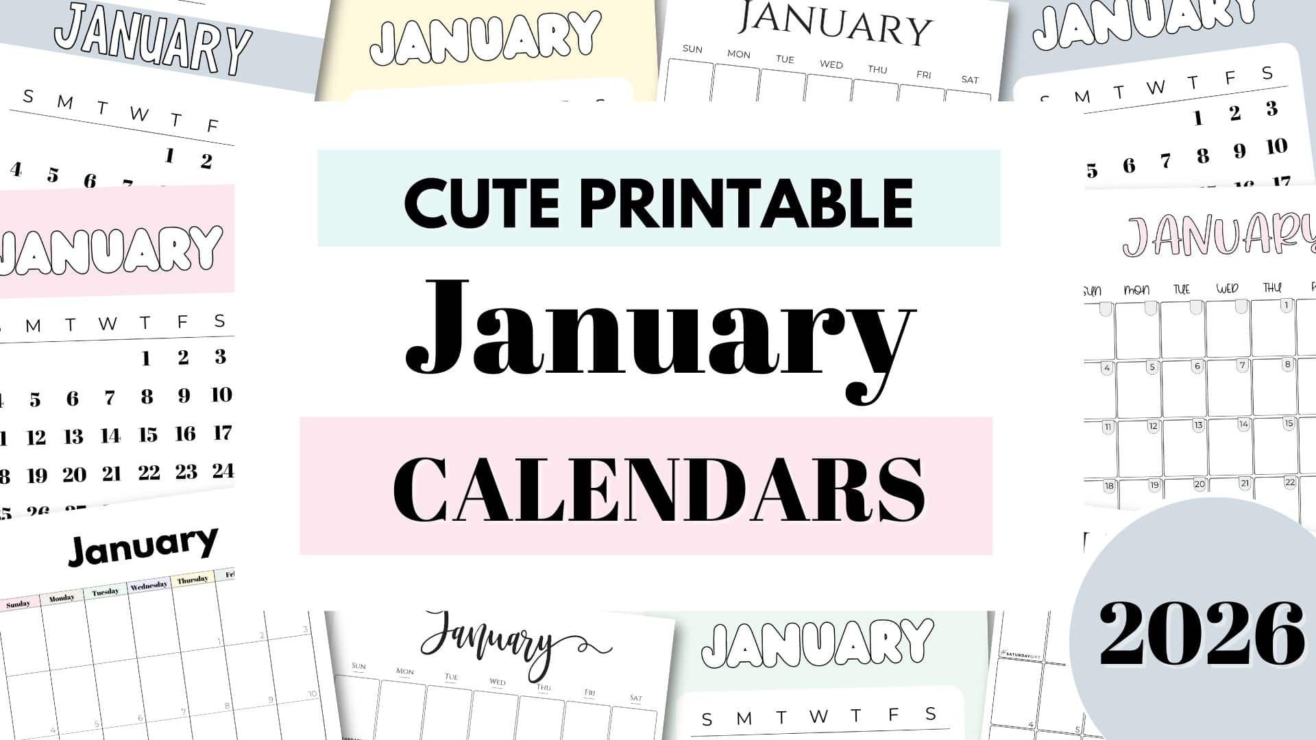 January 2026 Calendar National Days January 2026 Calendar National Days