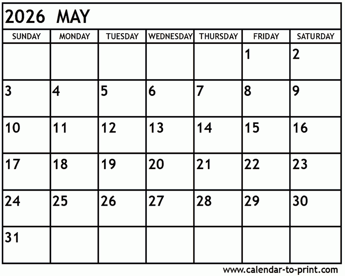 May 7th 2026 Calendar