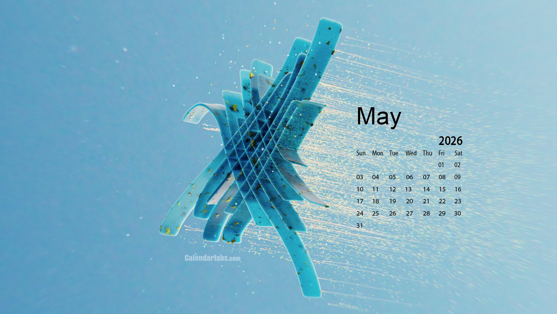 May 2026 Desktop Wallpaper Calendar CalendarLabs