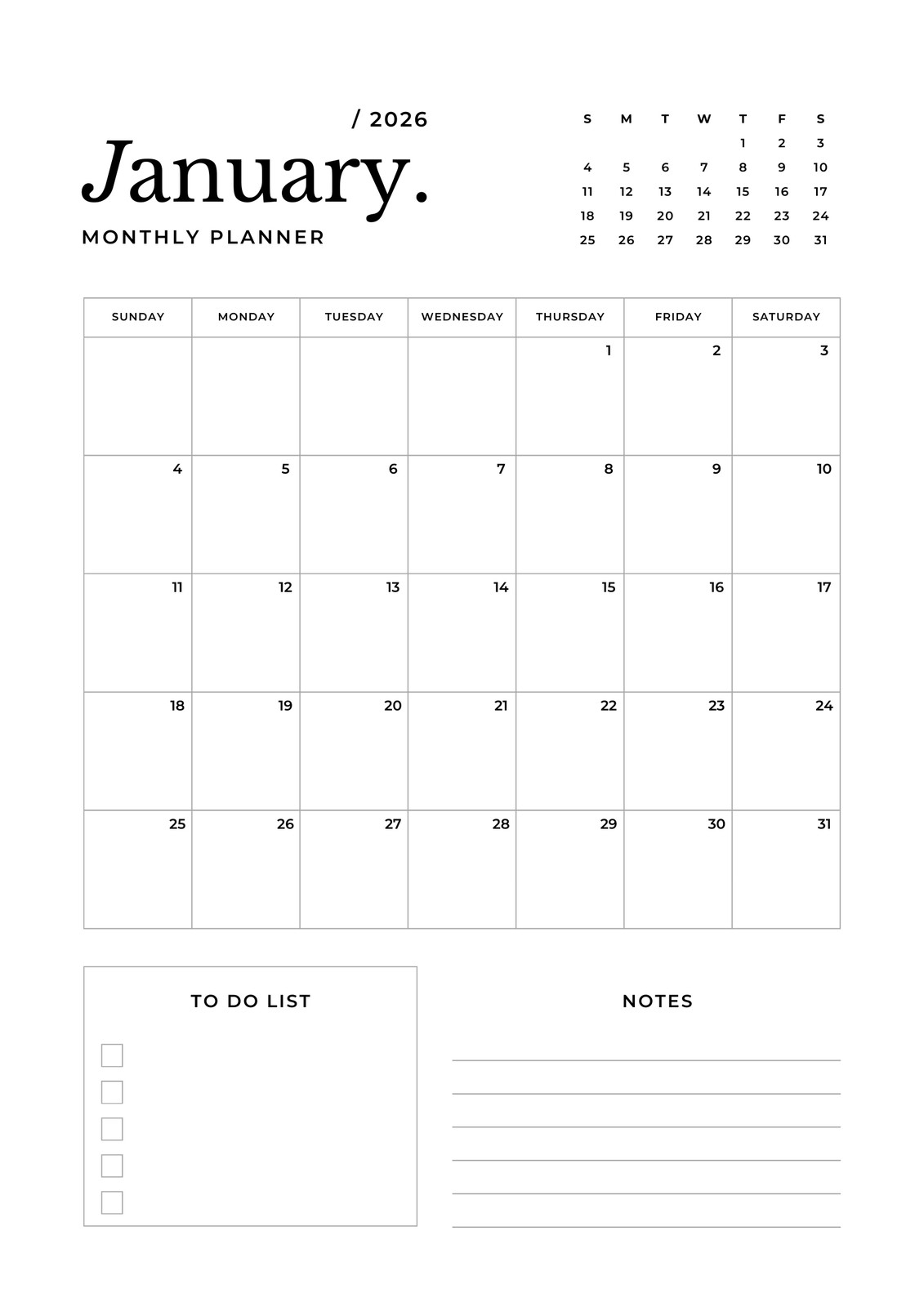 Page 16 Free Personalized Monthly Planner Templates To Print Canva