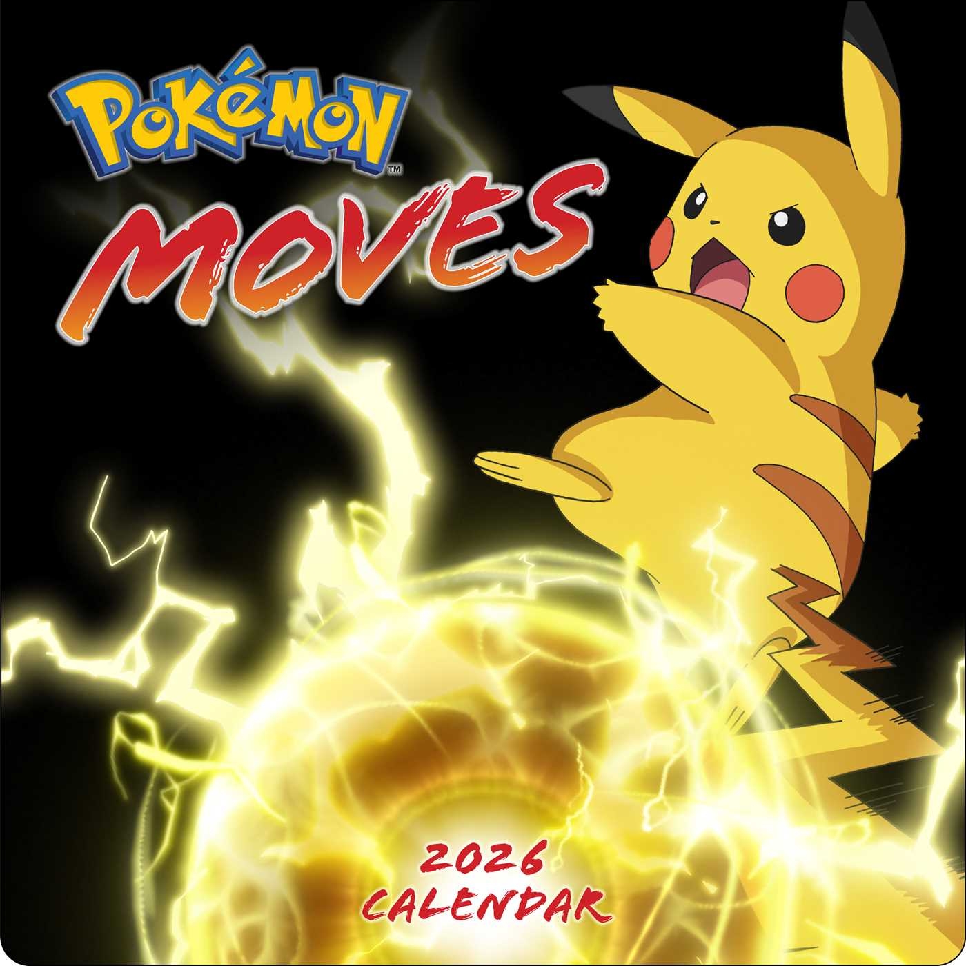 Pok mon Moves 2026 Wall Calendar Book Summary U0026 Video Official 