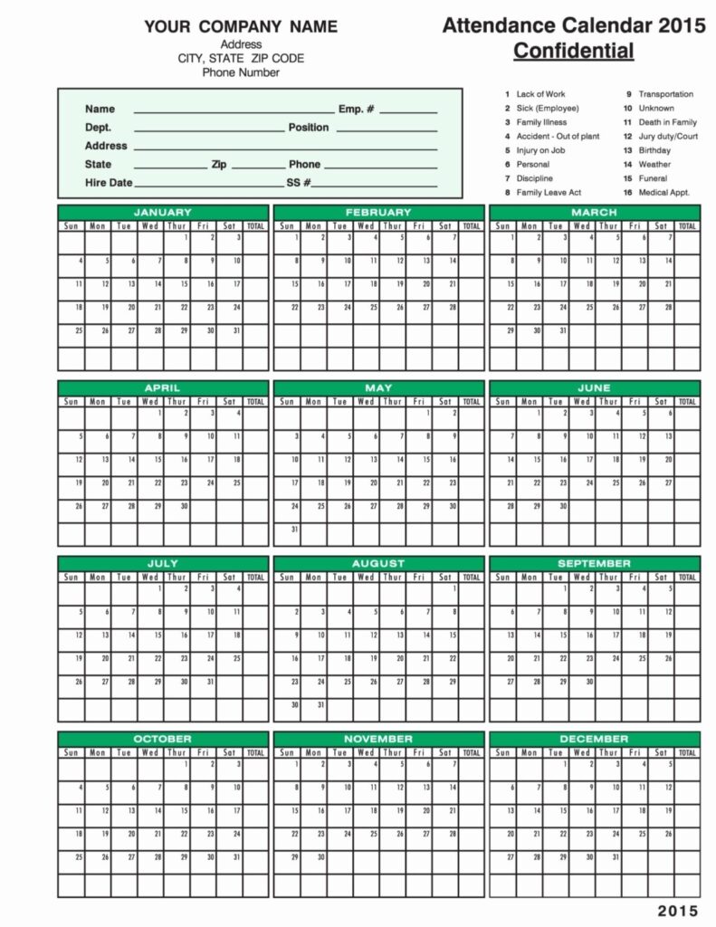 2027 Attendance Calendar Printable Free: Stay Organized and On Track … 2027 Attendance Calendar Printable Free: Stay Organized and On Track ...