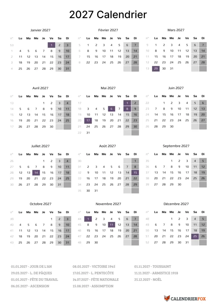 Calendrier 2027 À Imprimer Gratuitement – Calendrier 2027 à imprimer PDF Gratuit Calendrier 2027 À Imprimer Gratuitement - Calendrier 2027 à imprimer PDF Gratuit