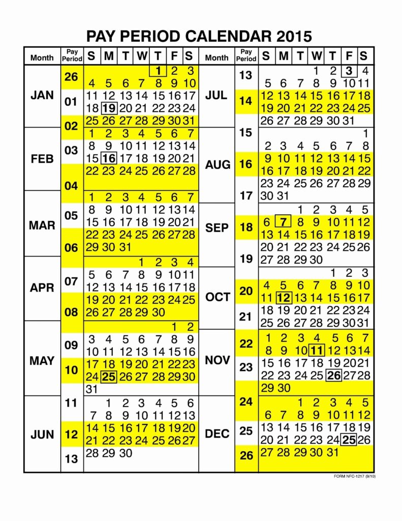 Federal Pay Period Calendar For 2027 Pdf Printable: Stay Organized and ...