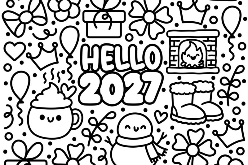 Free Printable 2027 Coloring Pages