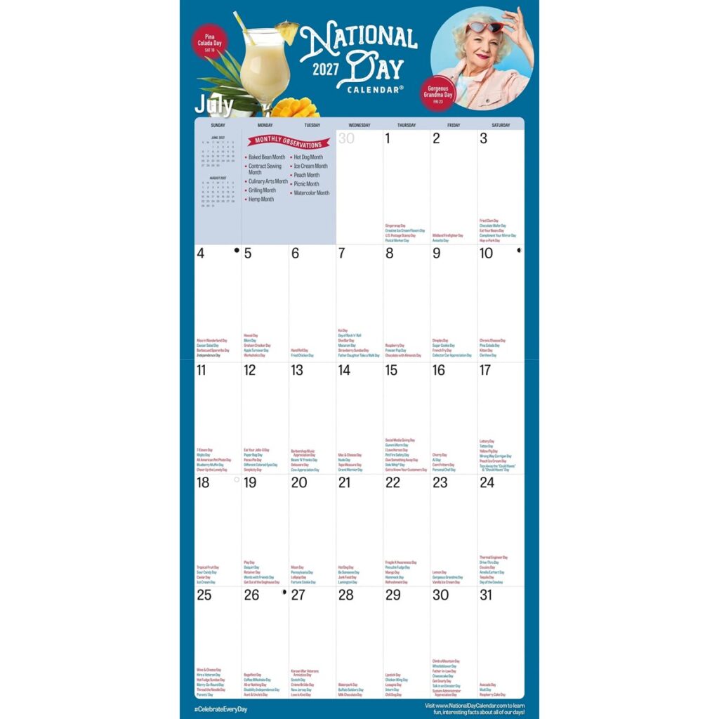 National Day, Celebrate Every Day Calendar 2027