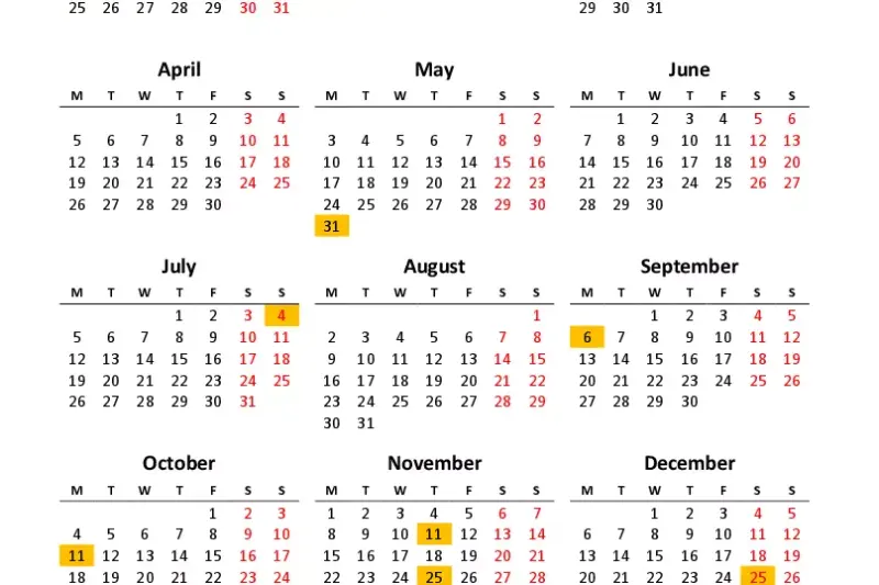 Printable 2027 Calendar With Federal Holidays